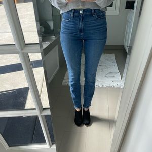 Paige Hoxton Ankle high rise straight leg stretch denim jean in size 27